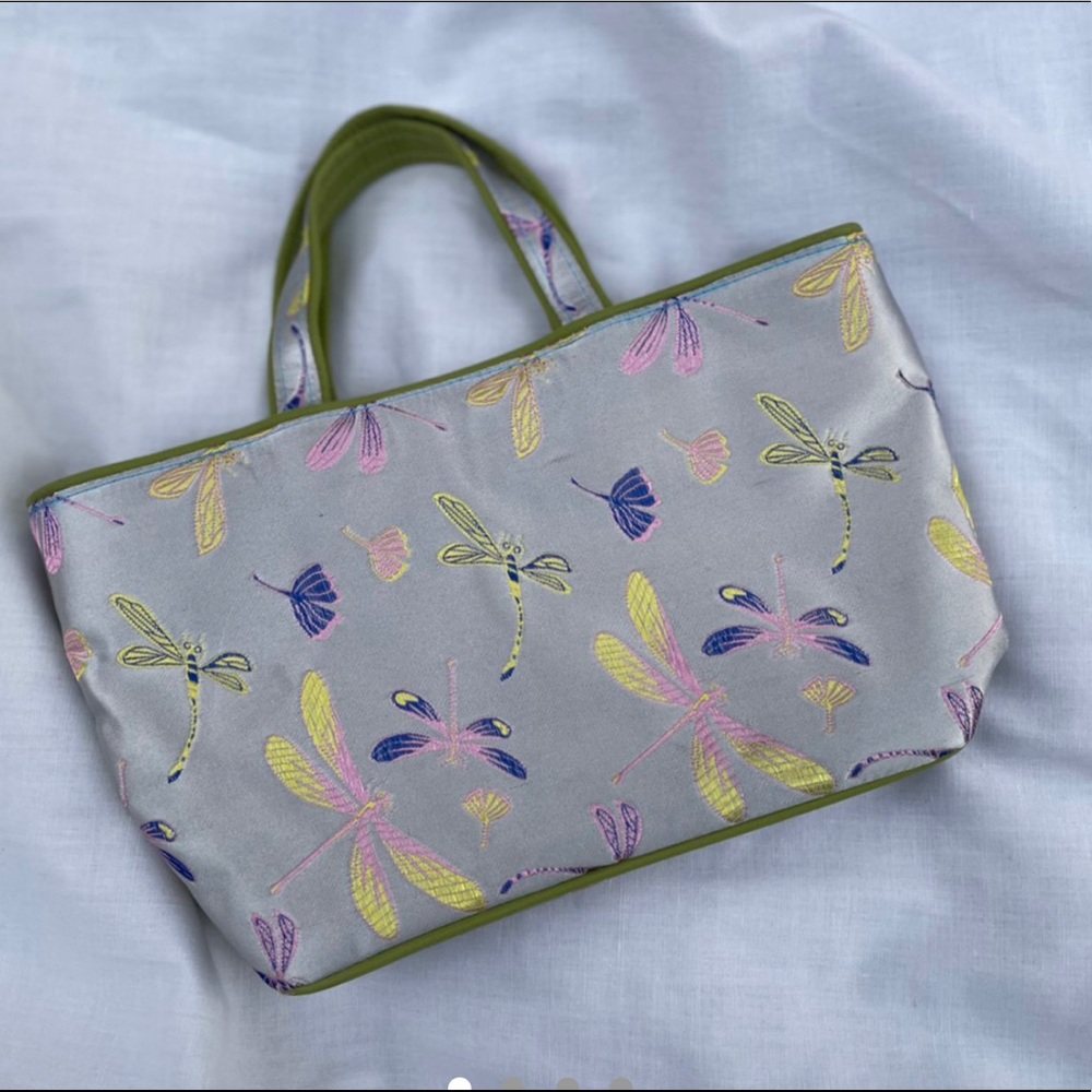 Vintage multi-colored dragonfly mini purse/handbag